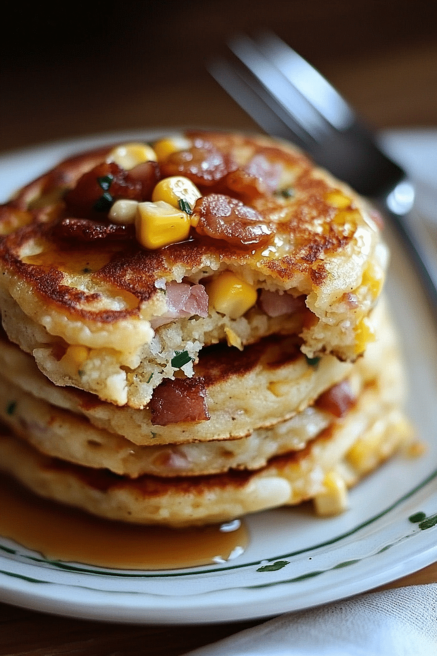 Bacon and Corn Griddle Cakes