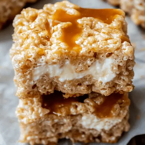 Brown Butter Dulce de Leche Rice Krispie Treats