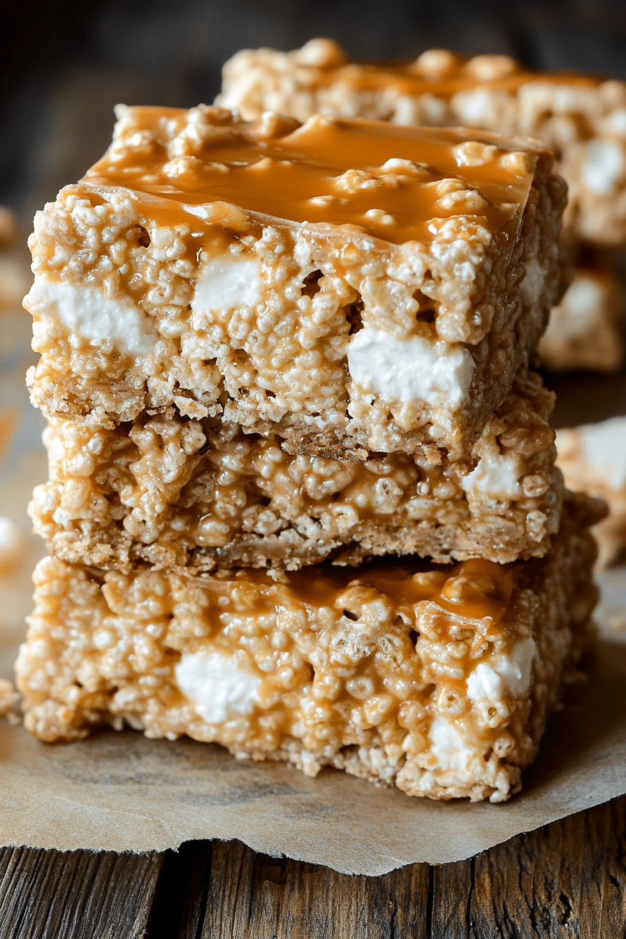 Brown Butter Dulce de Leche Rice Krispie Treats