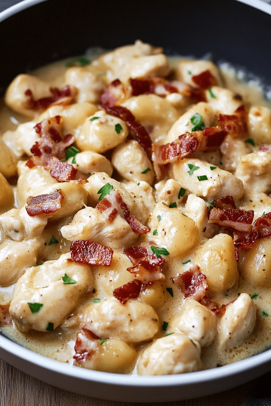 CHICKEN BACON GNOCCHI