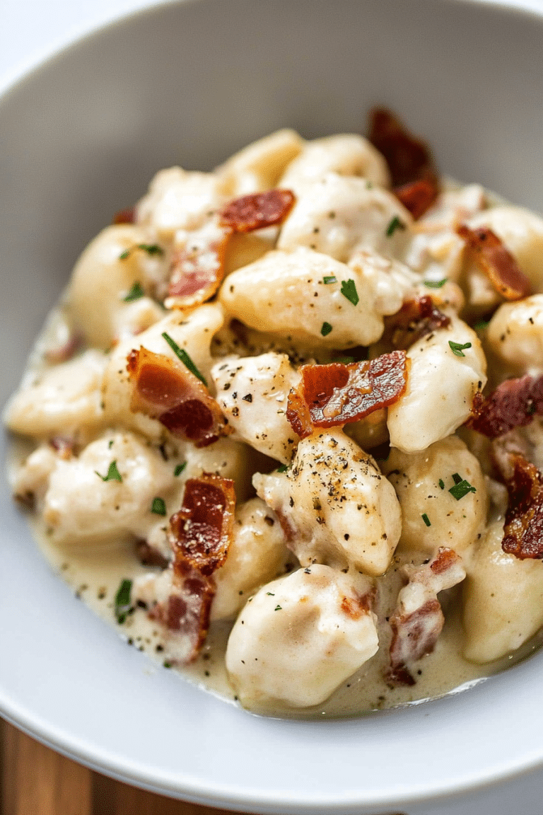 CHICKEN BACON GNOCCHI