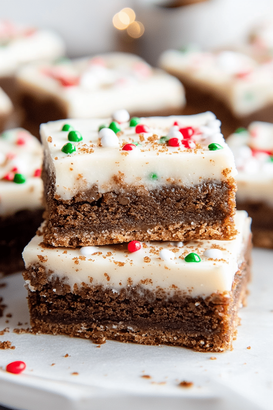 Gingerbread Cookie Bars