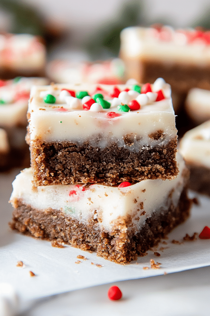 Gingerbread Cookie Bars