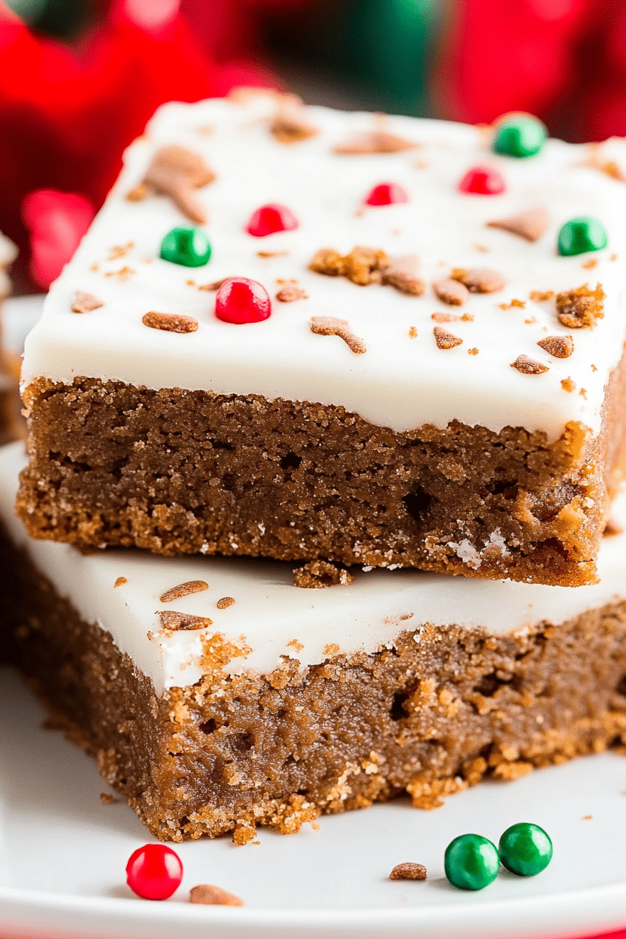 Gingerbread Cookie Bars