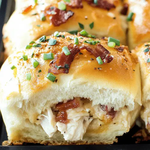 Chicken Bacon Ranch Pull Apart Rolls