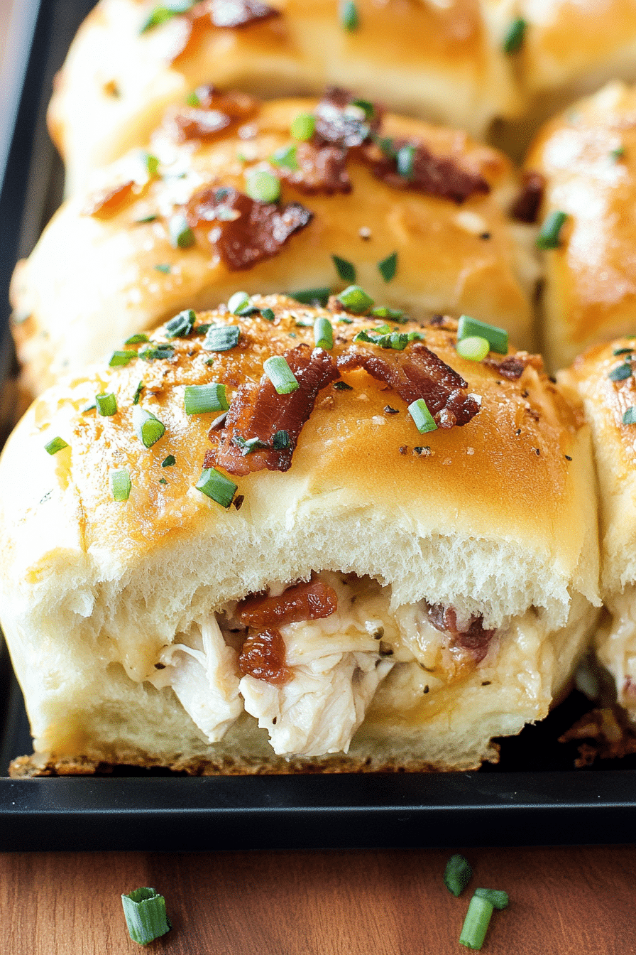 Chicken Bacon Ranch Pull Apart Rolls