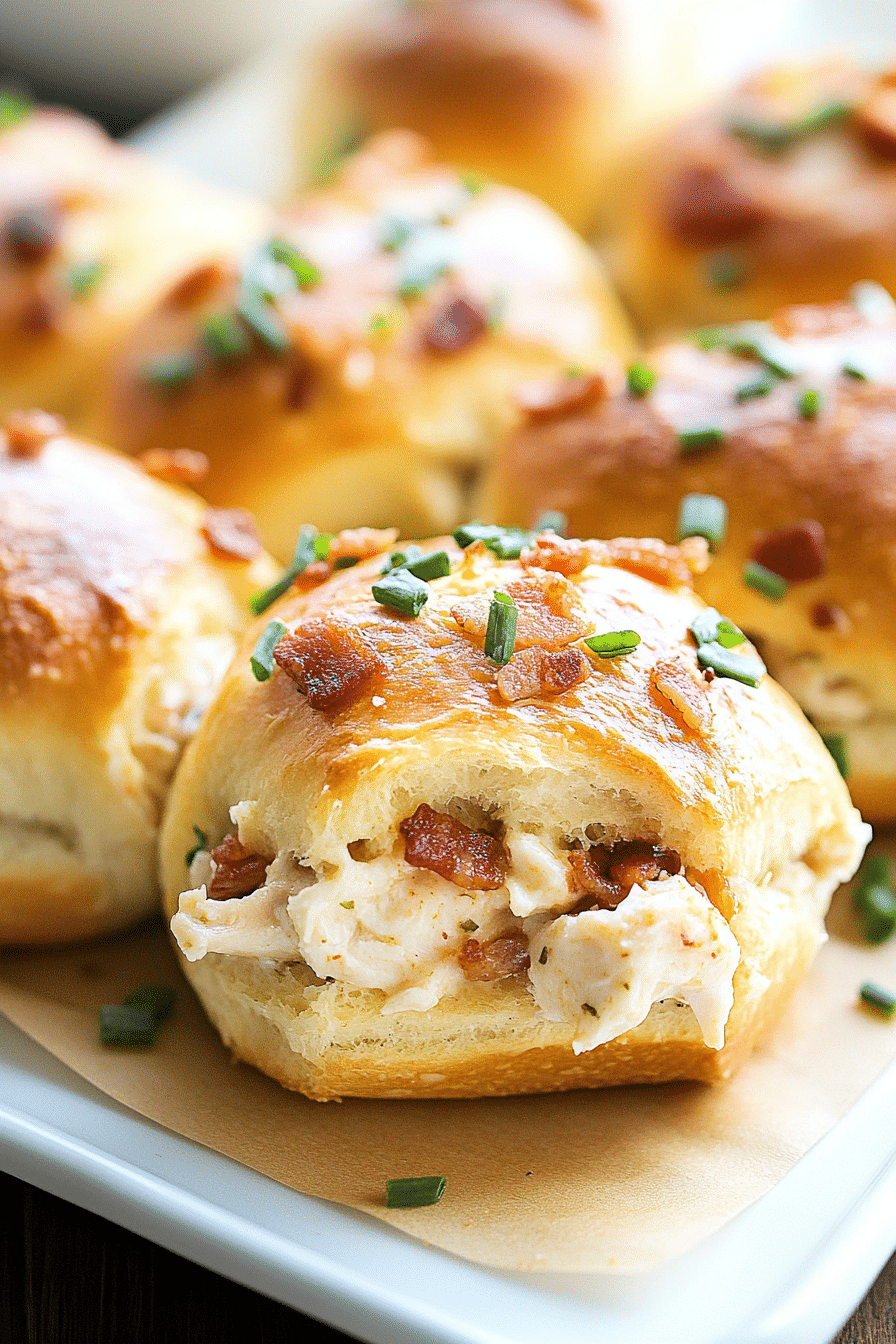 Chicken Bacon Ranch Pull Apart Rolls