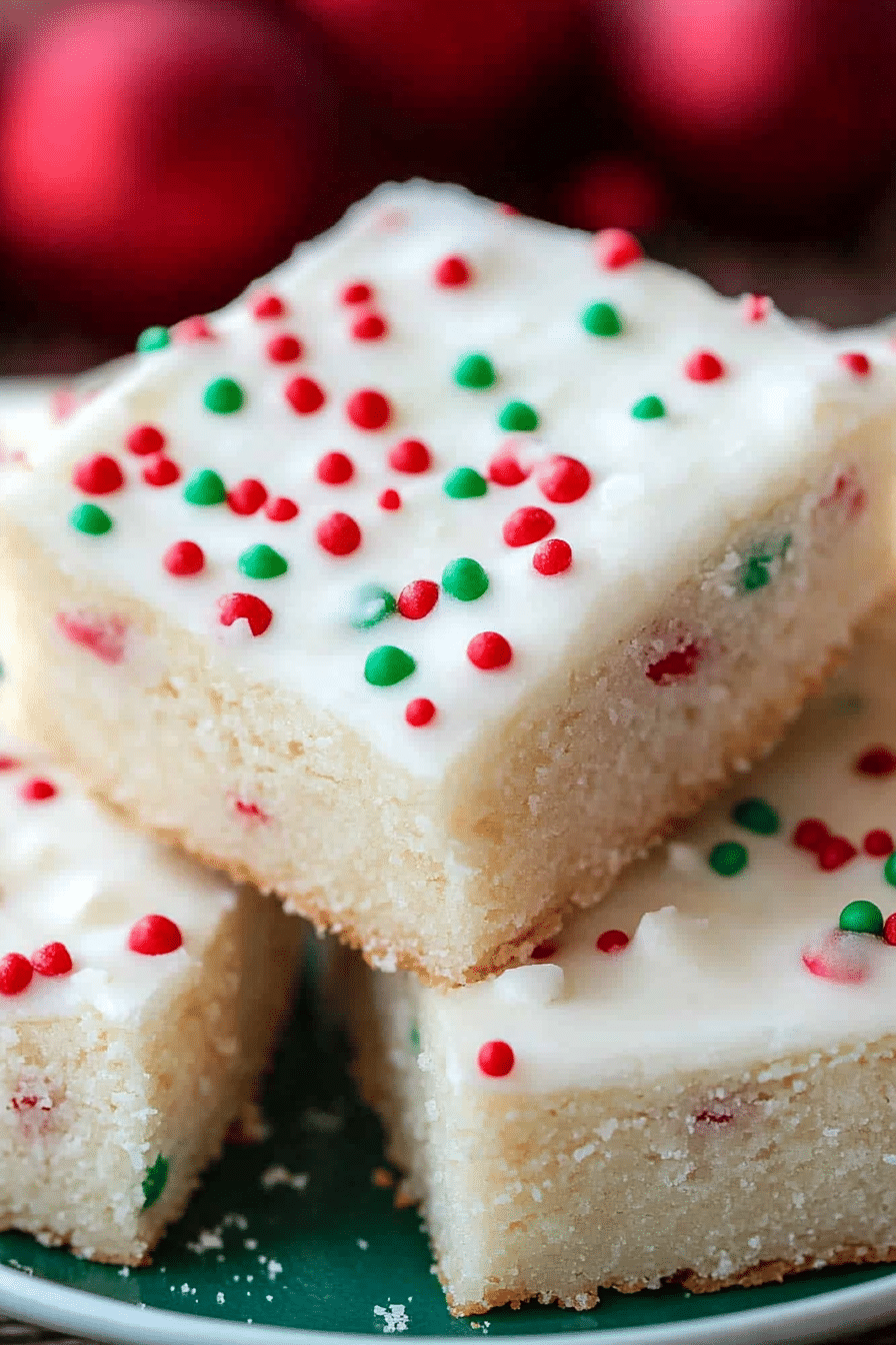 Christmas Sugar Cookie Bars