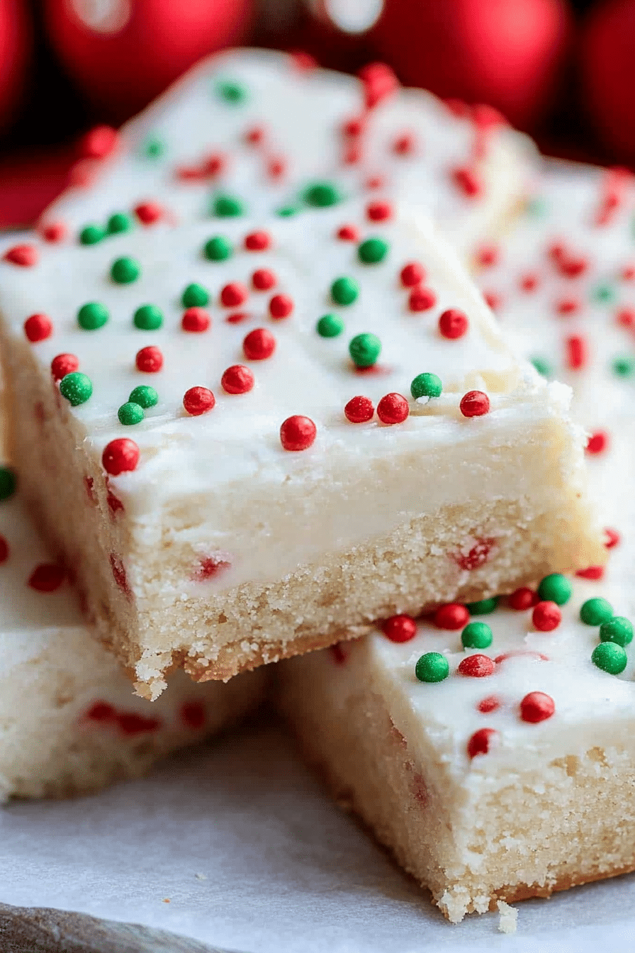 Christmas Sugar Cookie Bars