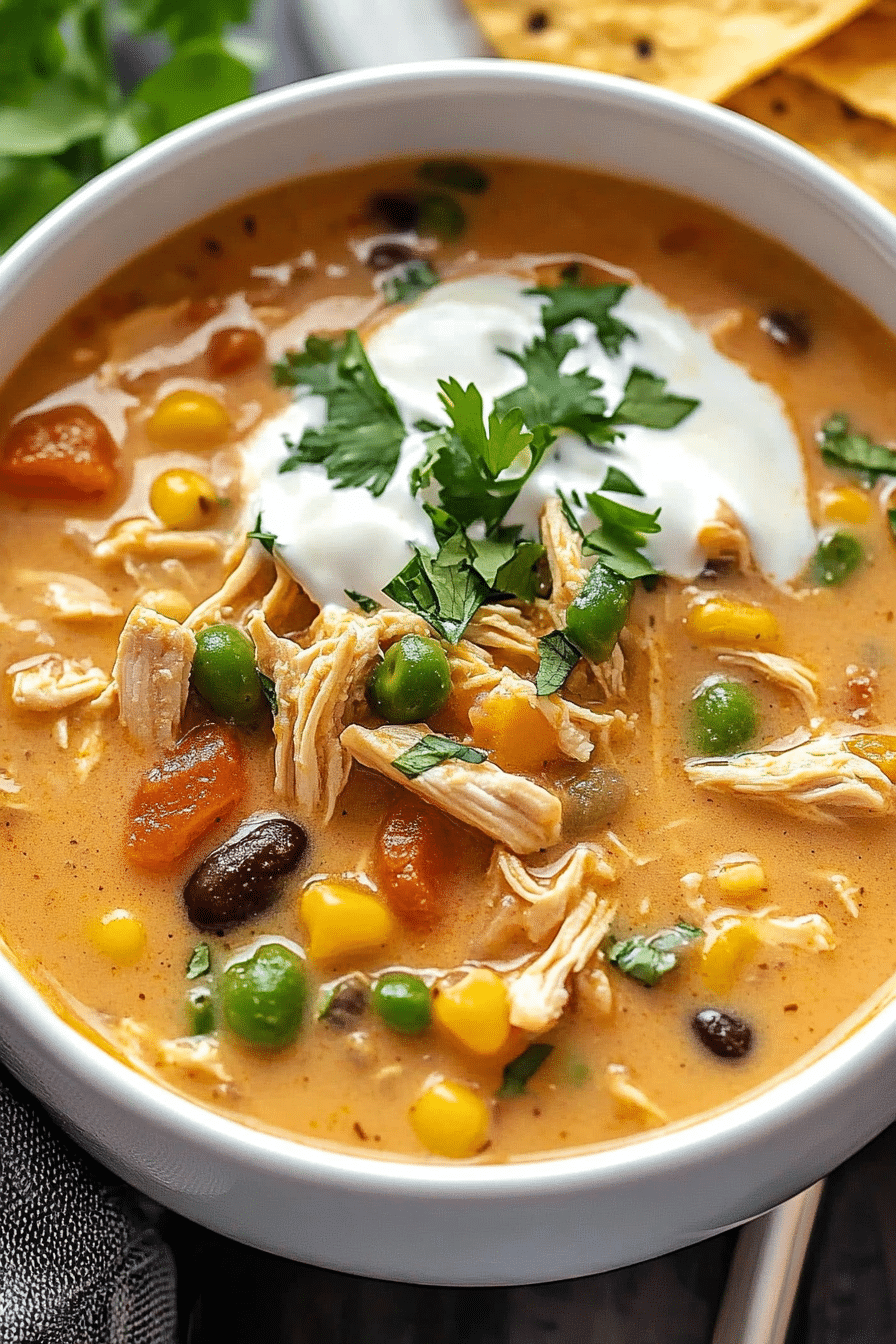 Creamy Chicken Tortilla Soup