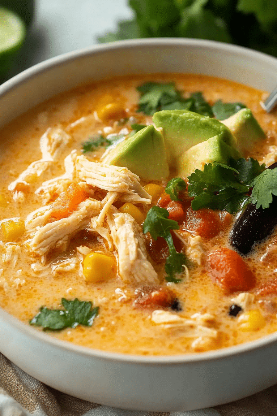 Creamy Chicken Tortilla Soup