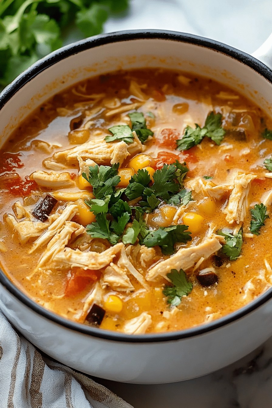 Creamy Chicken Tortilla Soup