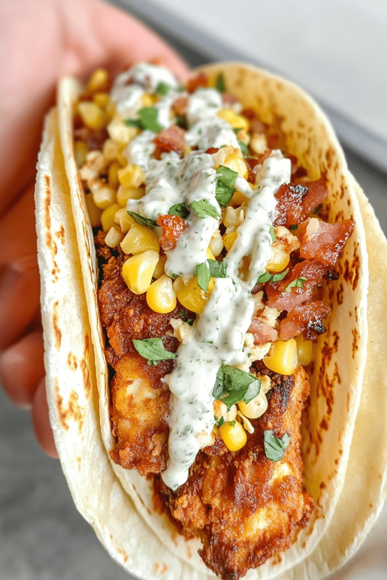 Street Corn Chicken Tacos