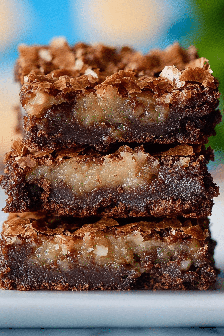 German Chocolate Brownies