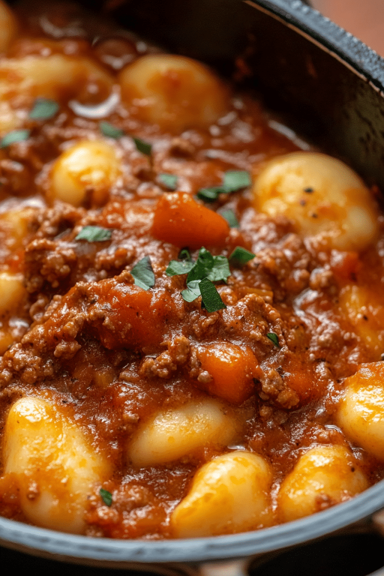 Gnocchi Bolognese