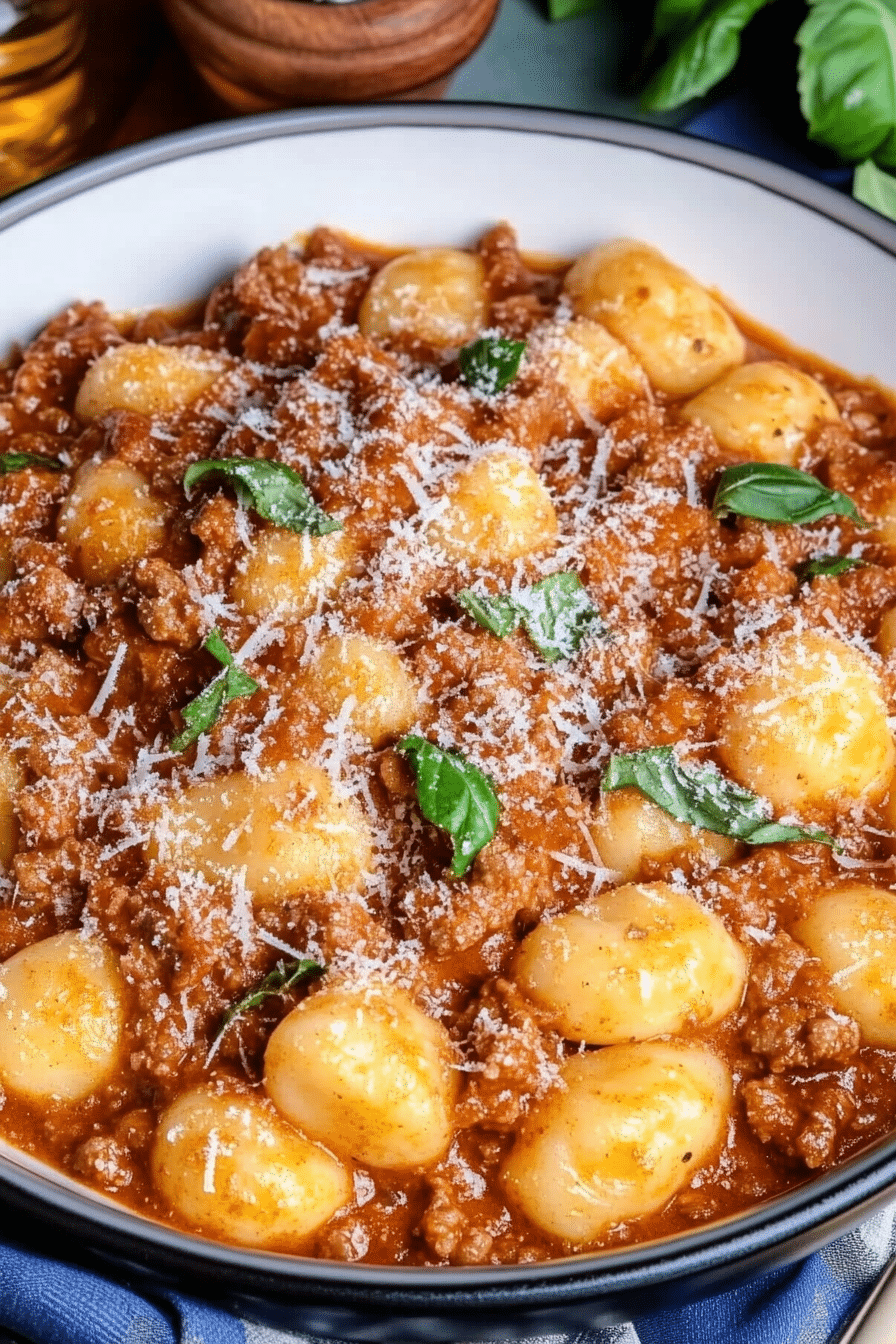 Gnocchi Bolognese