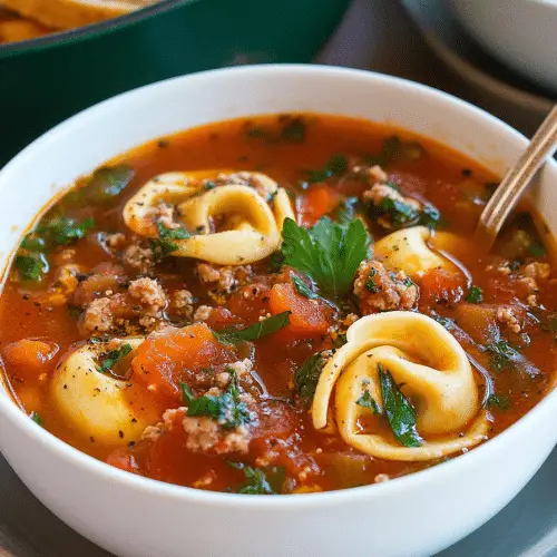 HEARTY TORTELLINI SOUP