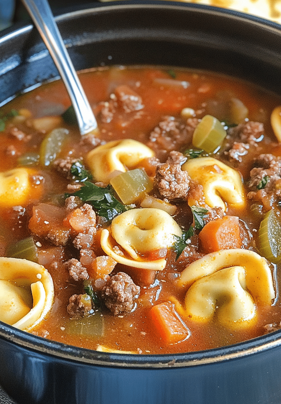 HEARTY TORTELLINI SOUP