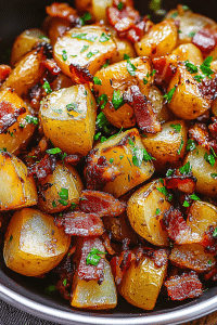 Honey Bacon Roasted Potatoes