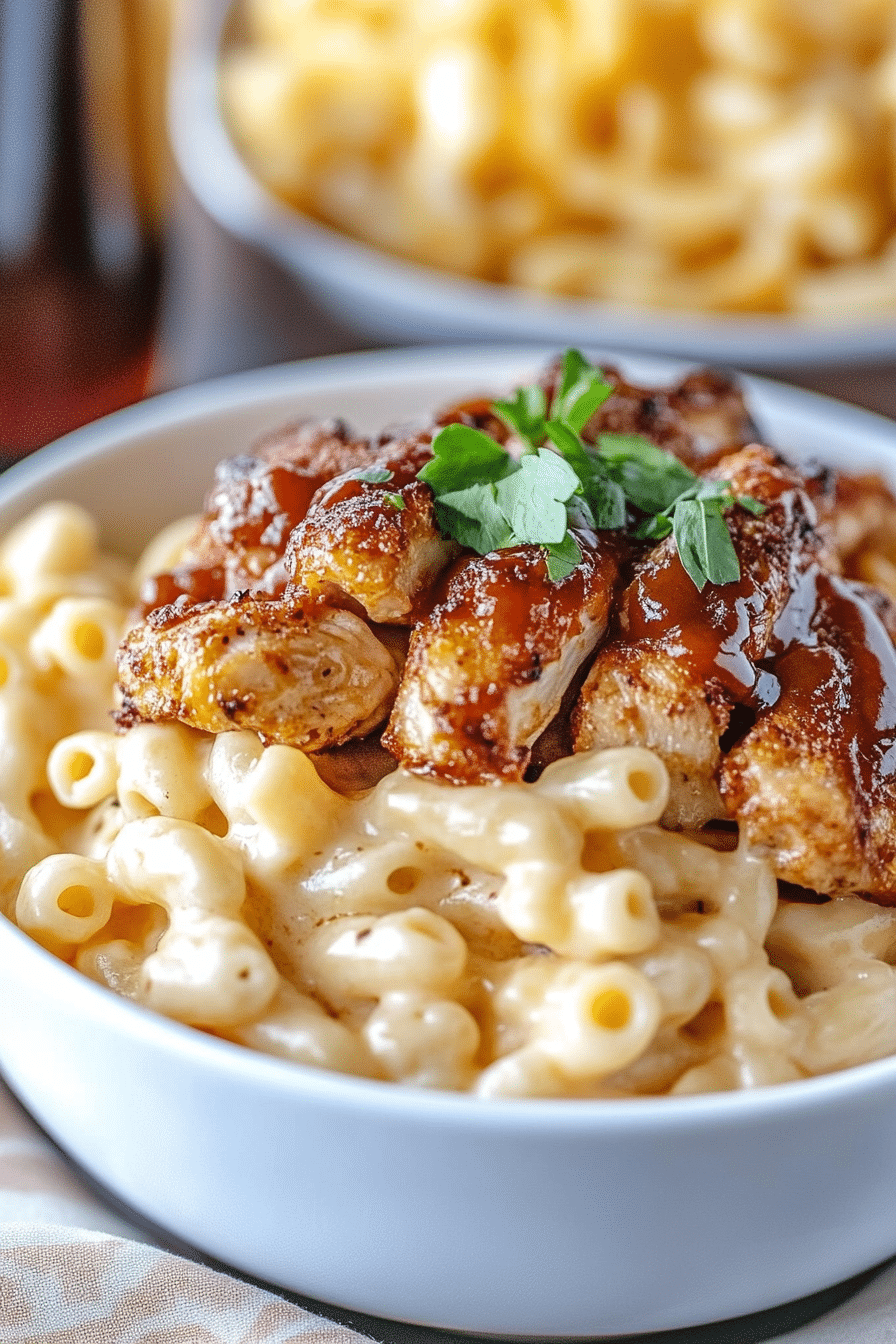 Honey Pepper Chicken Mac and Cheese