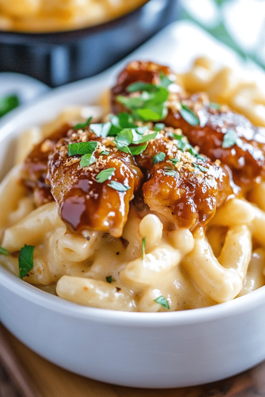 Honey Pepper Chicken Mac and Cheese