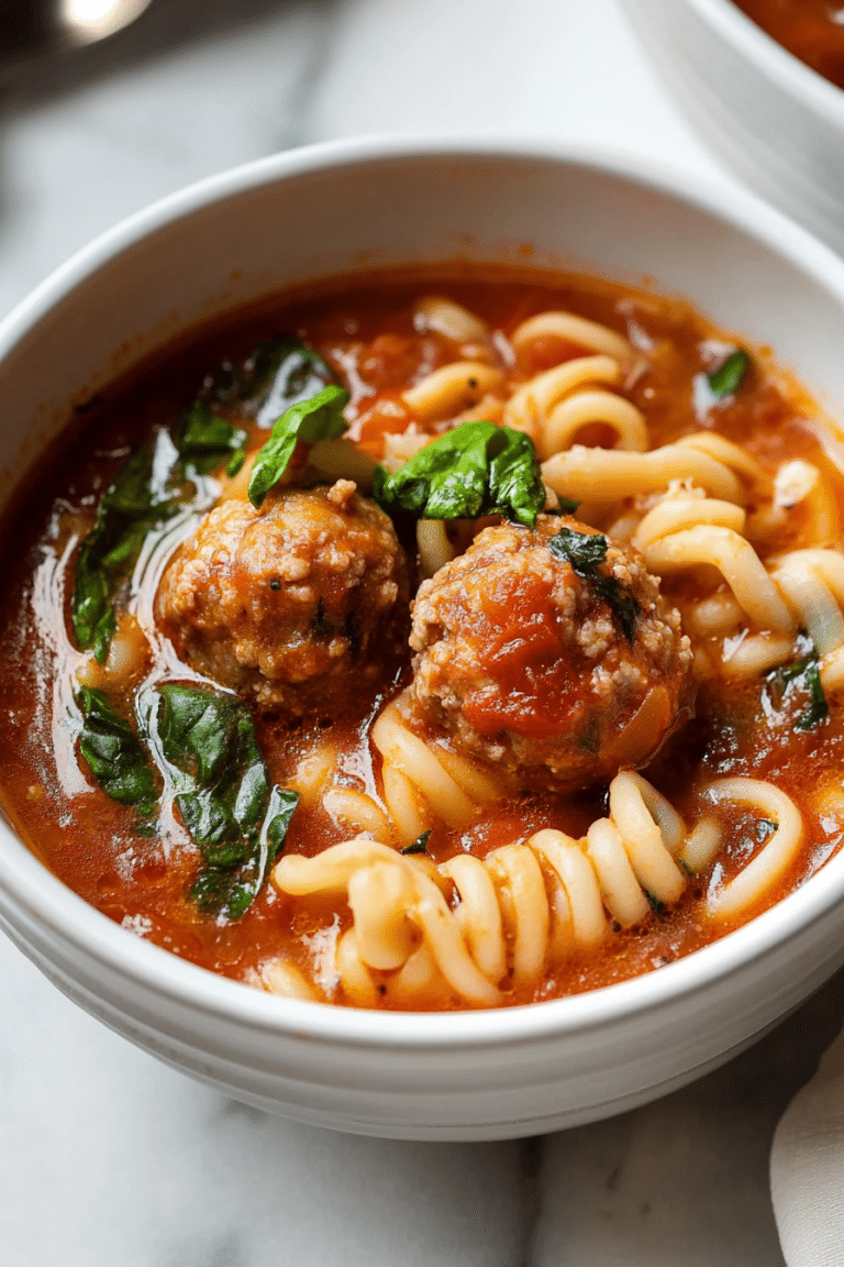 Italian Meatball Soup