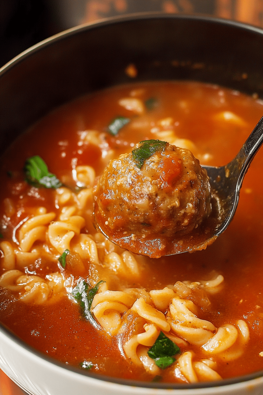 Italian Meatball Soup