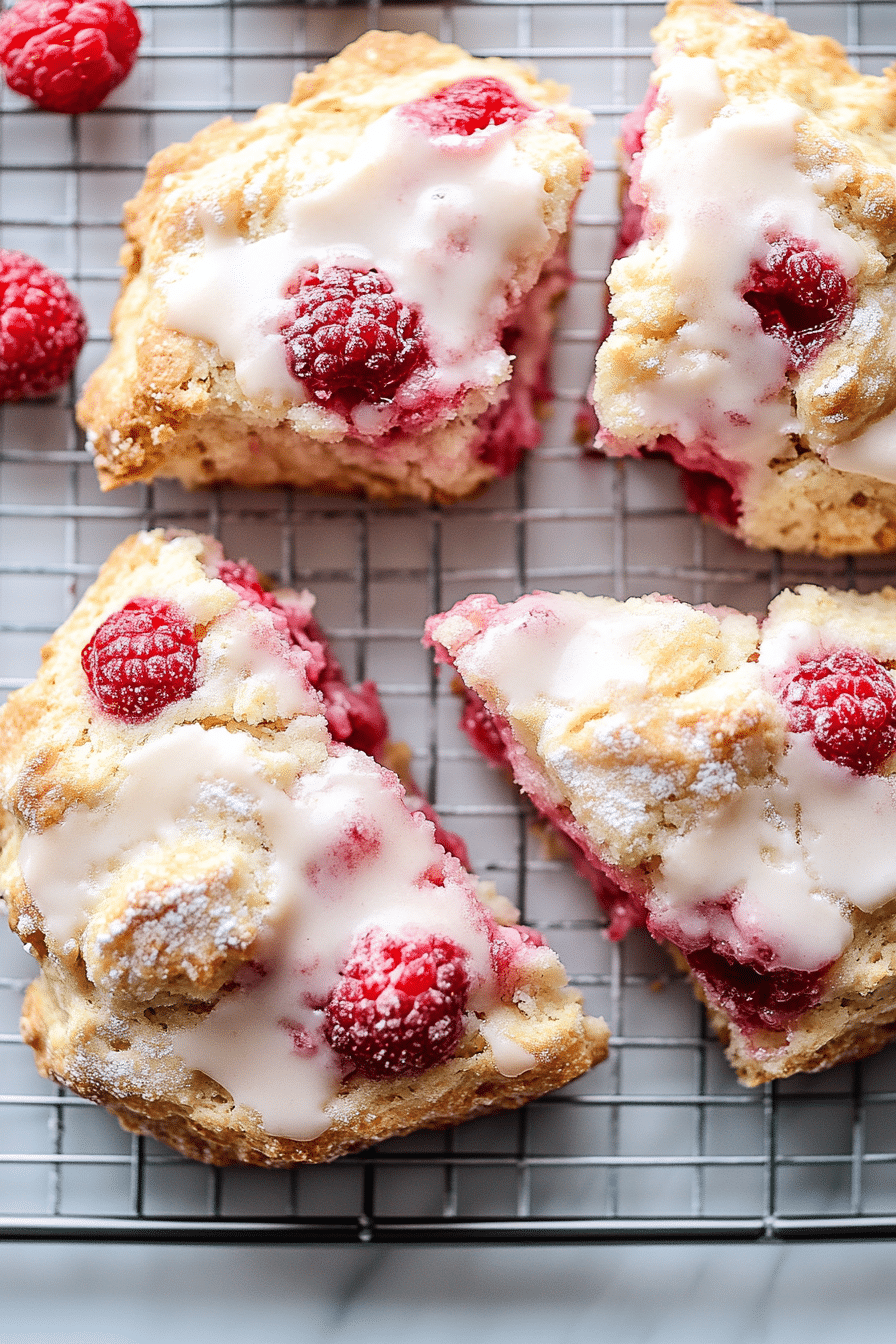 Lemon Raspberry Scones