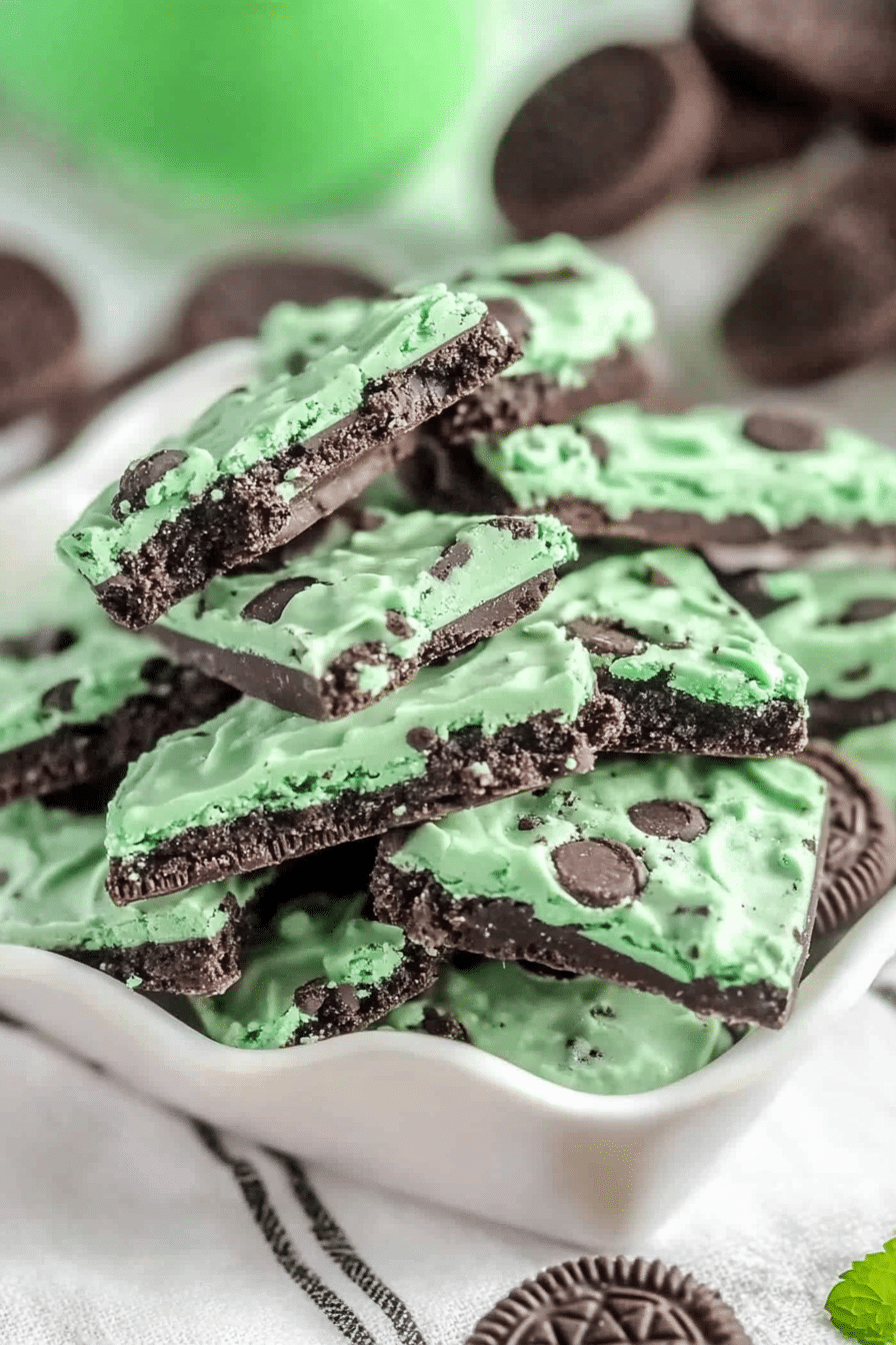 Mint Oreo Bark