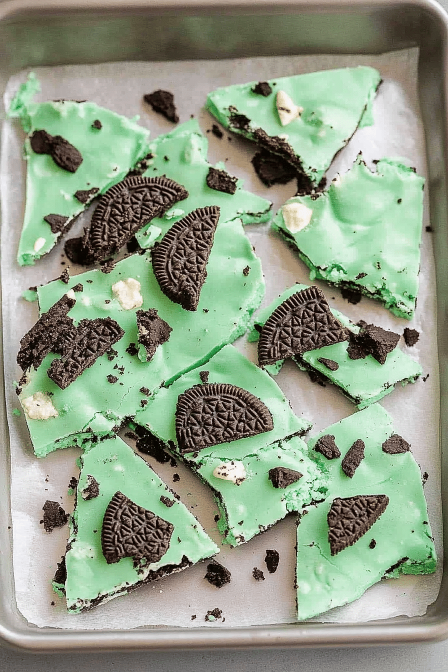 Mint Oreo Bark