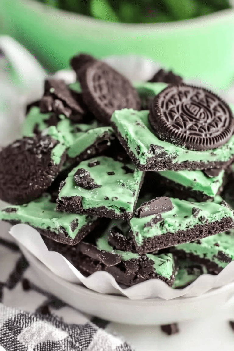 Mint Oreo Bark