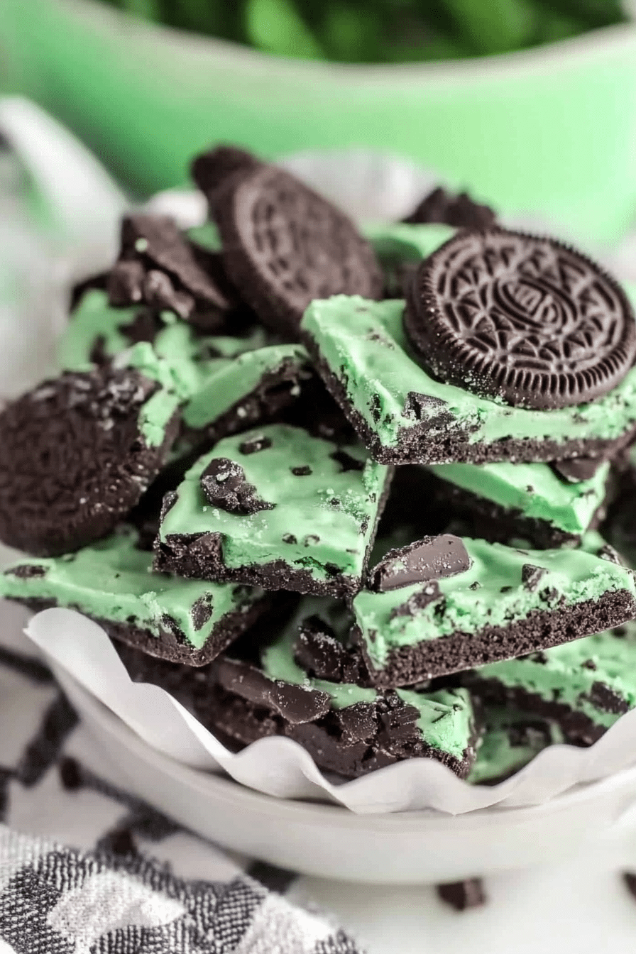 Mint Oreo Bark