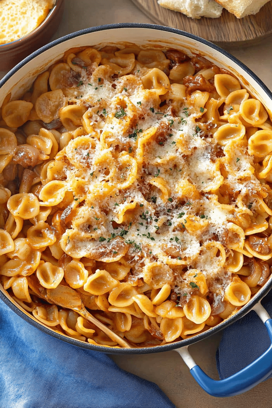 One Pot French Onion Pasta