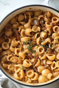 One Pot French Onion Pasta