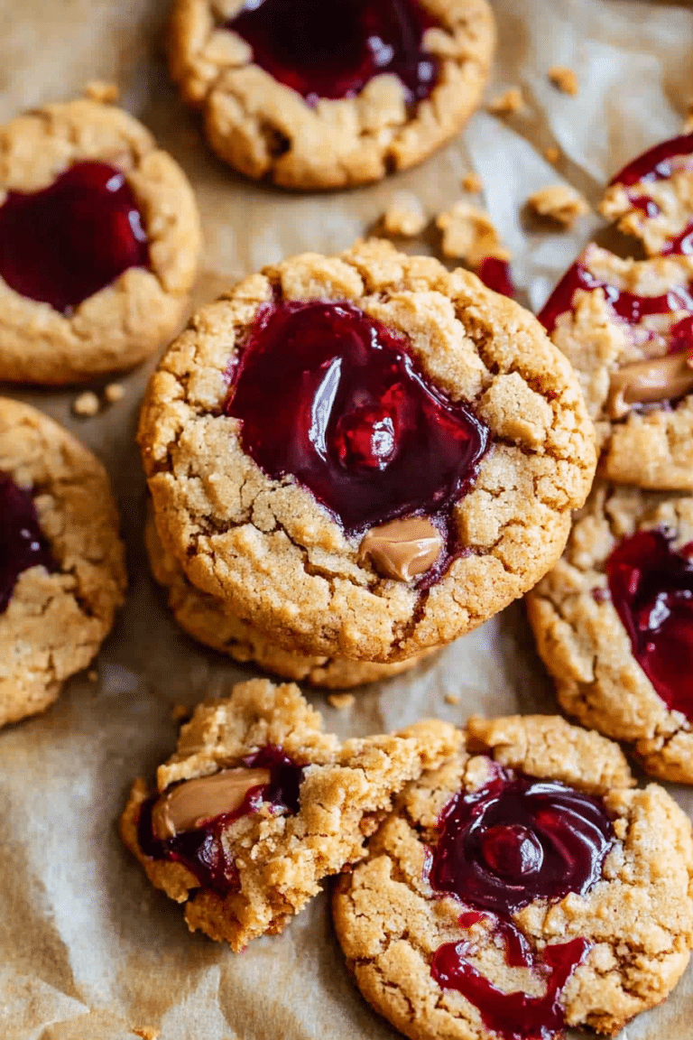 Peanut Butter and Jelly Cookies