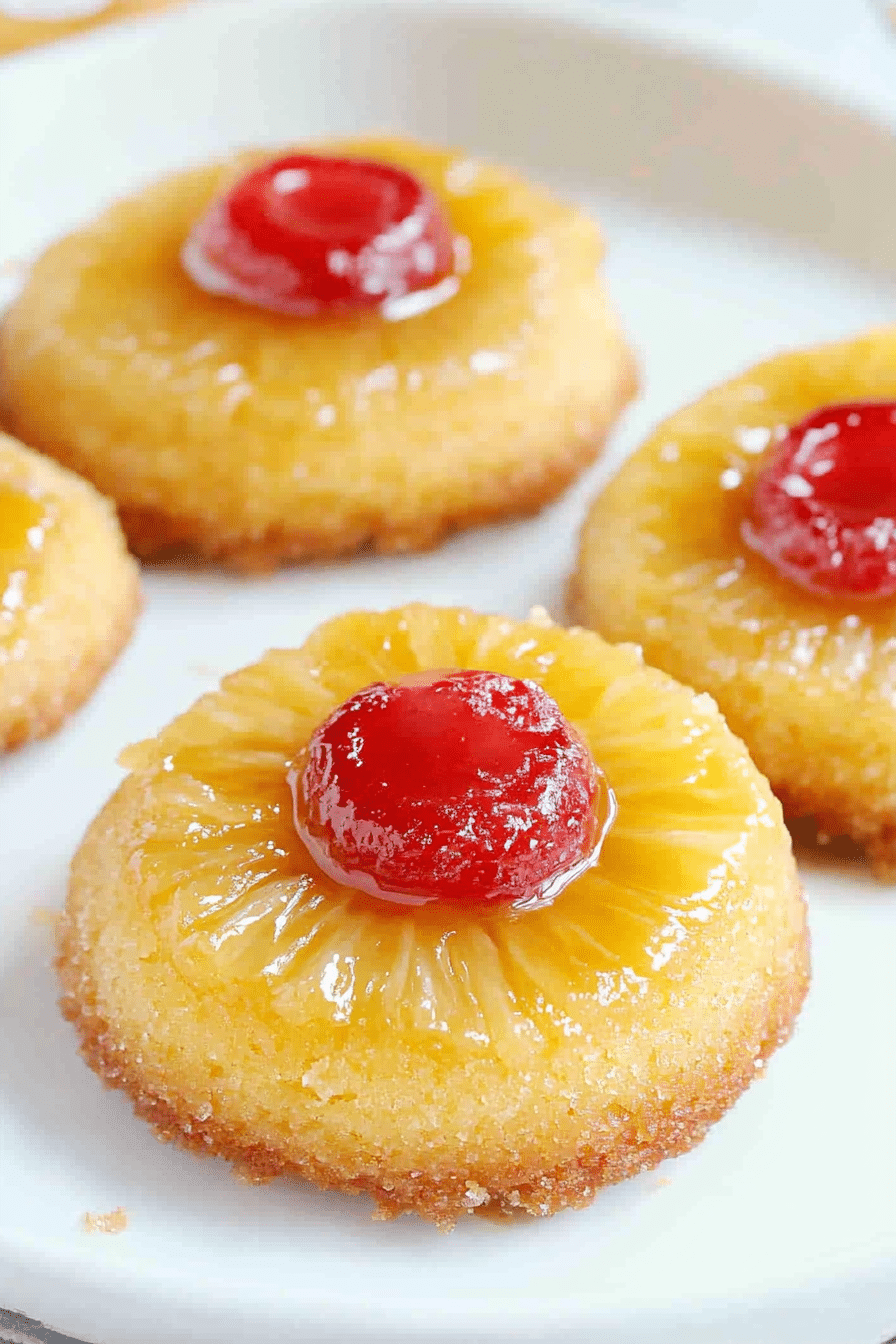 Pineapple Upside Down Sugar Cookies