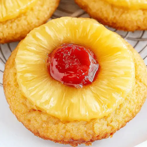 Pineapple Upside Down Sugar Cookies