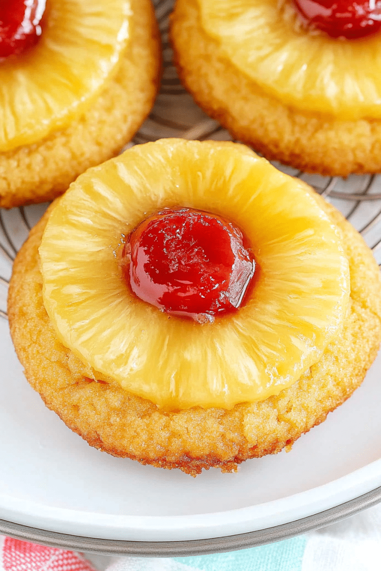 Pineapple Upside Down Sugar Cookies