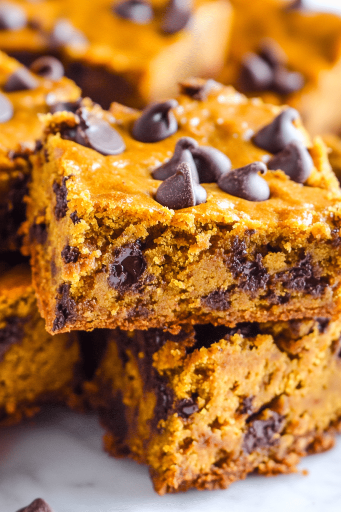 Pumpkin Chocolate Chip Bars