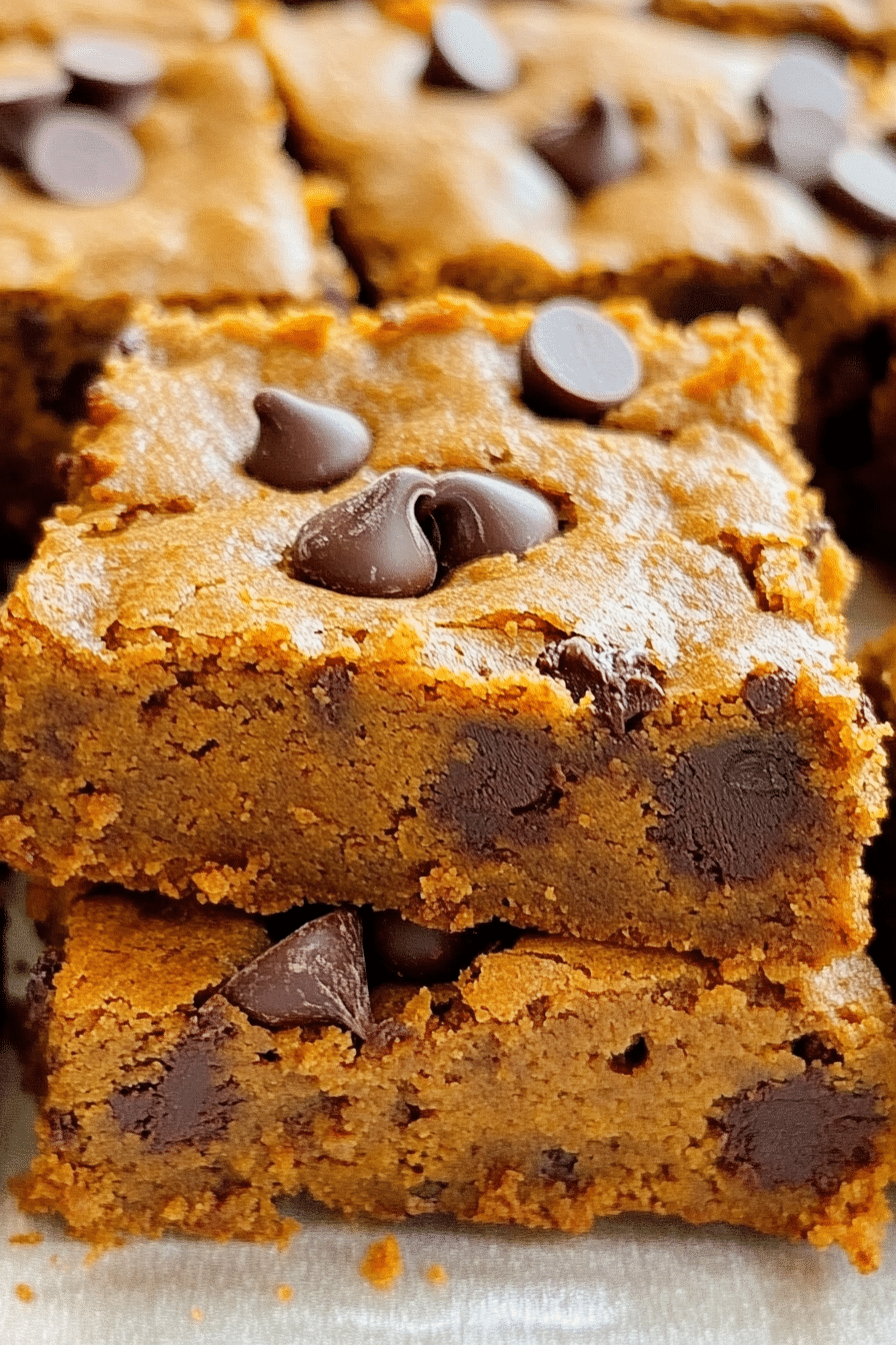 Pumpkin Chocolate Chip Bars