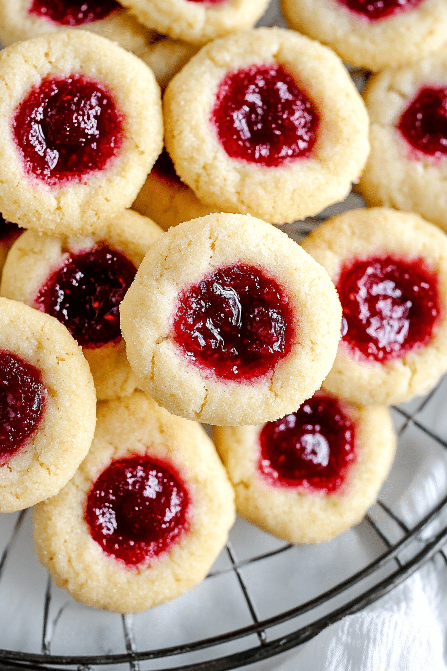 Raspberry Thumbprint Cookies