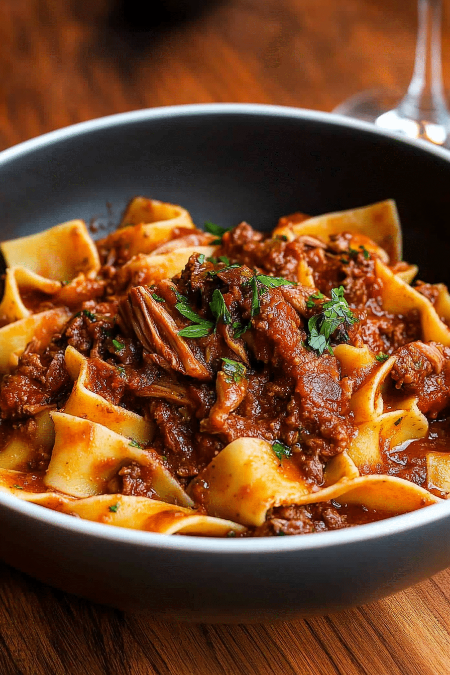 Short Rib Ragu with Pappardelle