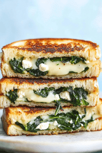 SPINACH AND FETA GRILLED CHEESE