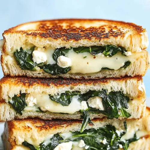 SPINACH AND FETA GRILLED CHEESE