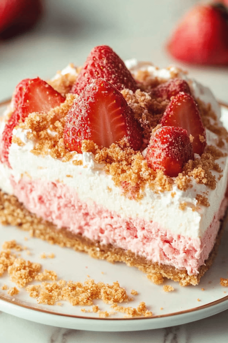 Strawberry Crunch Cheesecake