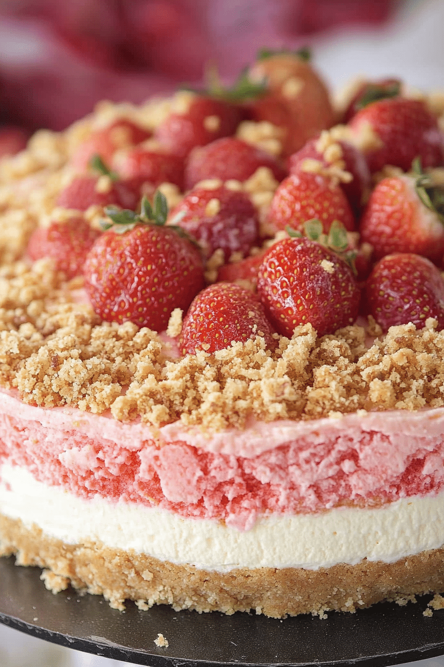 Strawberry Crunch Cheesecake