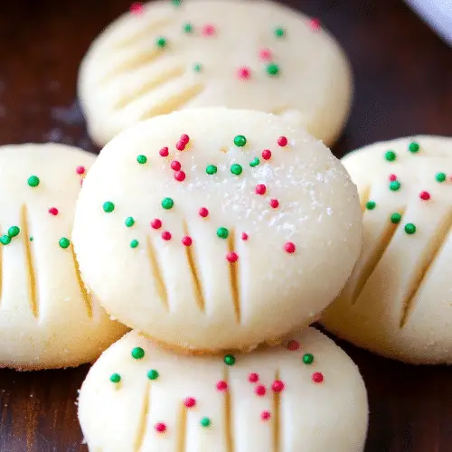 Whipped Shortbread Cookies