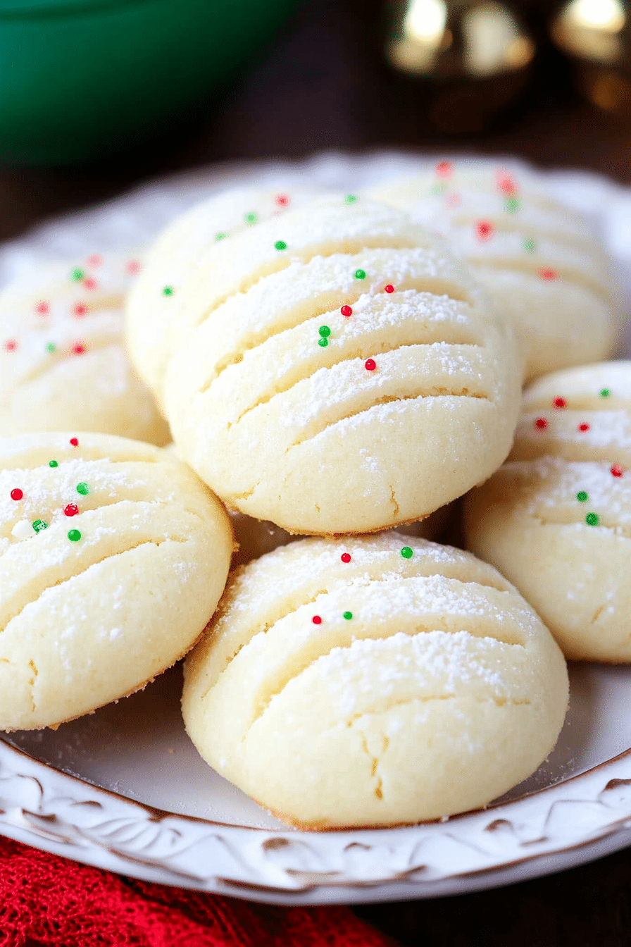 Whipped Shortbread Cookies