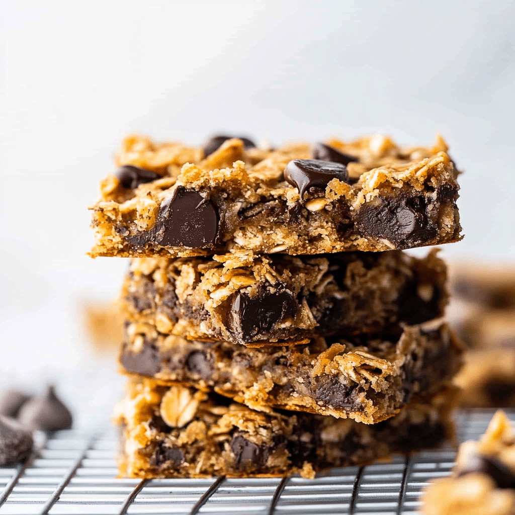 4-Ingredient Peanut Butter Banana Bars