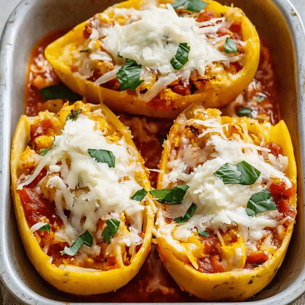 Parmesan Spaghetti Squash with Chicken